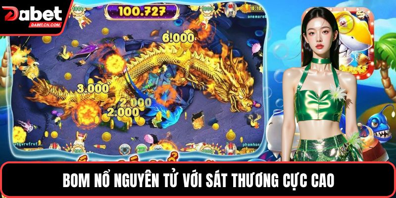 Bom nổ nguyên tử với sát thương cực cao