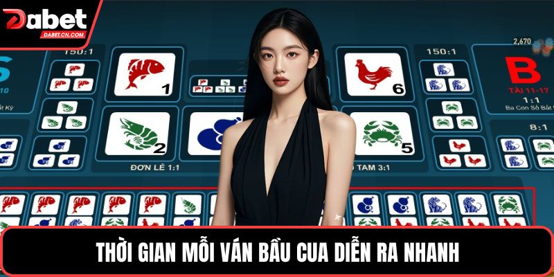 Thời gian mỗi ván bầu cua diễn ra nhanh