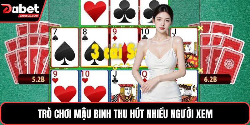 Trò chơi mậu binh thu hút nhiều người xem